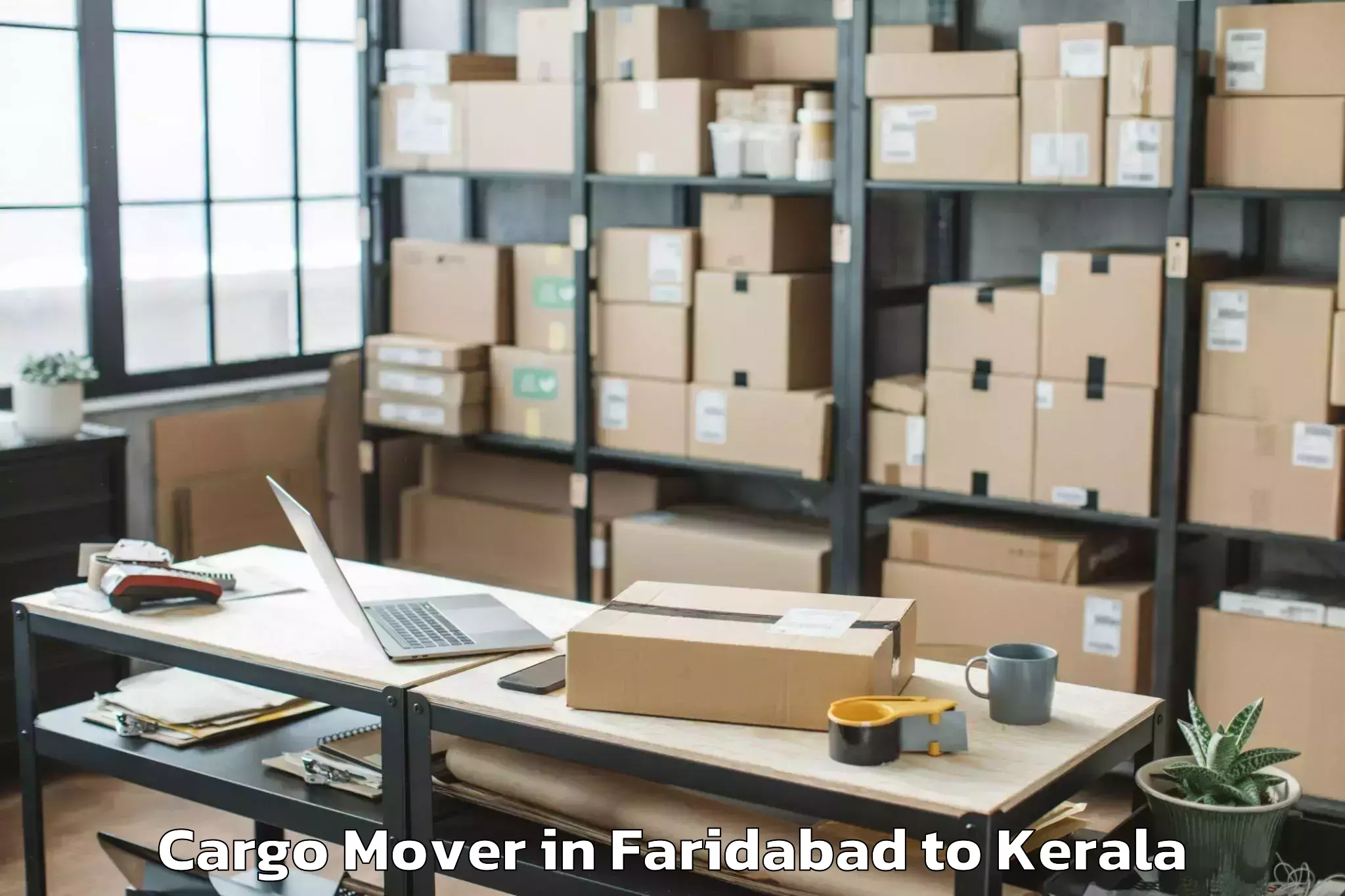 Book Your Faridabad to Punalur Cargo Mover Today